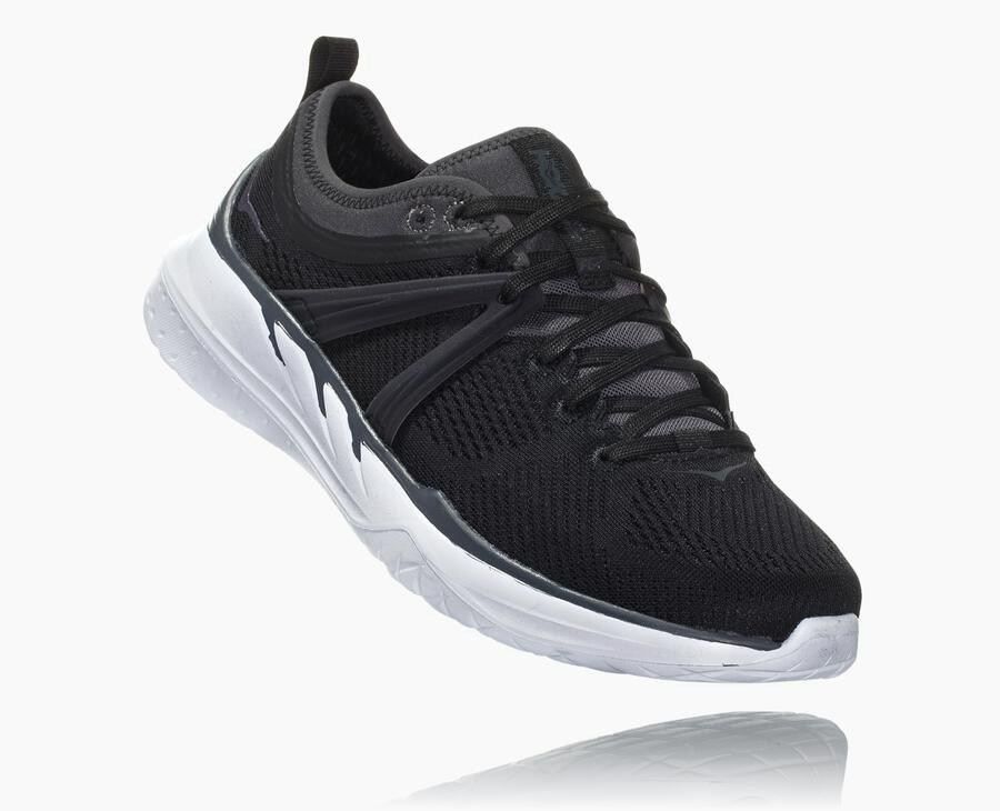 Hoka One One Running Shoes Womens Black/White - Tivra - 64180TCZO